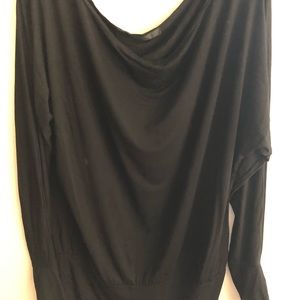 4/$15. NICE Collection Black Off-Shoulder Shirt